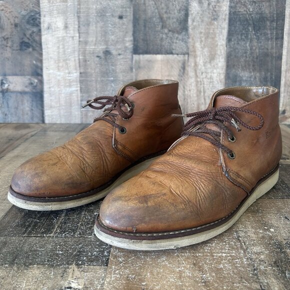 Red Wing 595 Chukka Leather Lace Up Work Boots Mens 10 D - Picture 11 of 12
